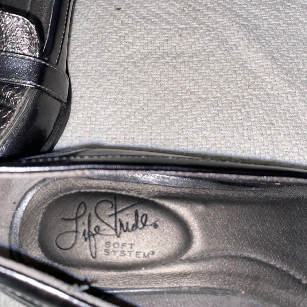 Grey/Silver loafers